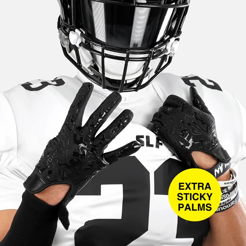 SLEEFS Sticky Football Receiver Gloves - Multiple Colors - Ultra-Sticky Grip, Lightweight, Breathable Fabric, Adjustable Strap, Multiple Colors, USA Hand-Washed