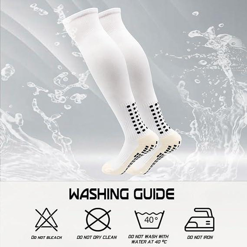 3Pairs Men'S Grip Soccer Socks Non Skid anti Slip Socks for Football Basketball Athletic Sports