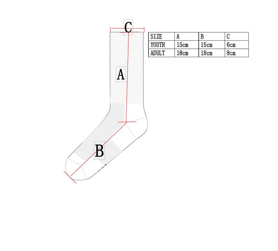 Soccer Head Grip Socks 1/3/6 Pairs Youth and Adult Sizes