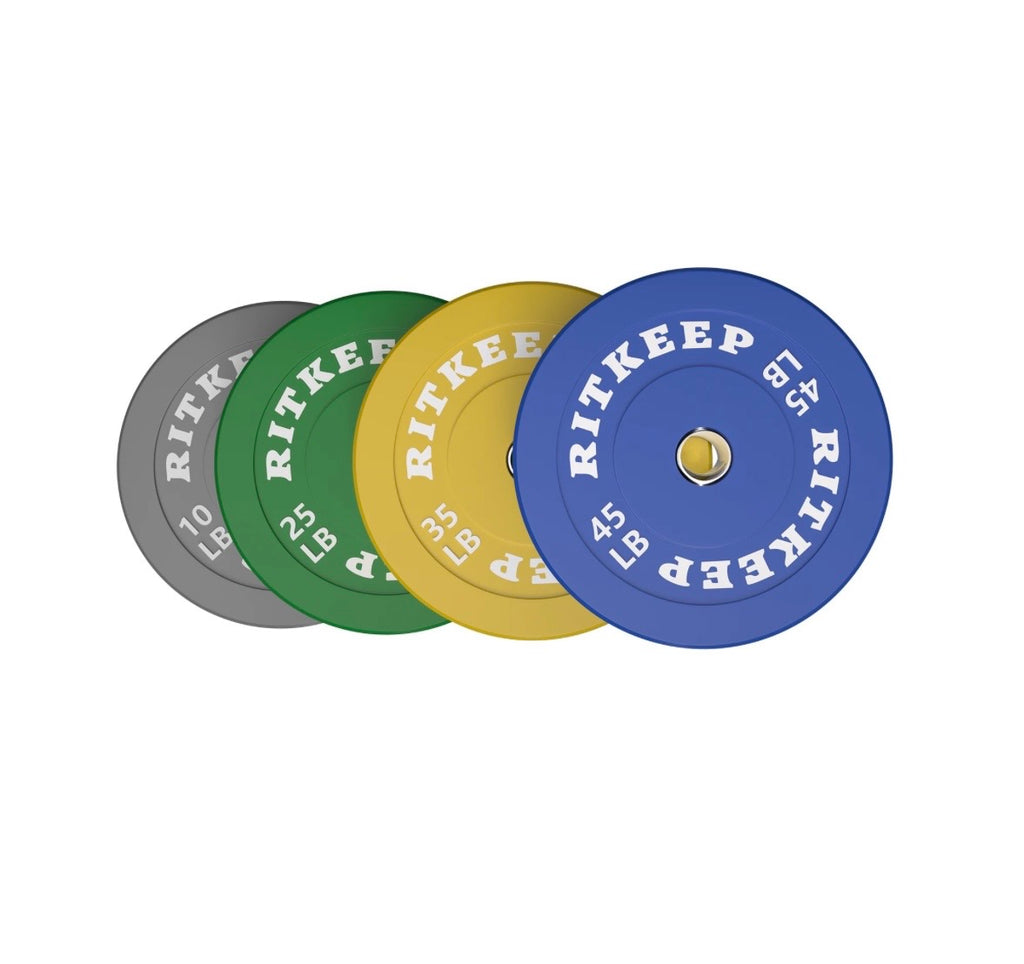 2" Olympic Low Bounce Color Rubber Bumper Weight Plates