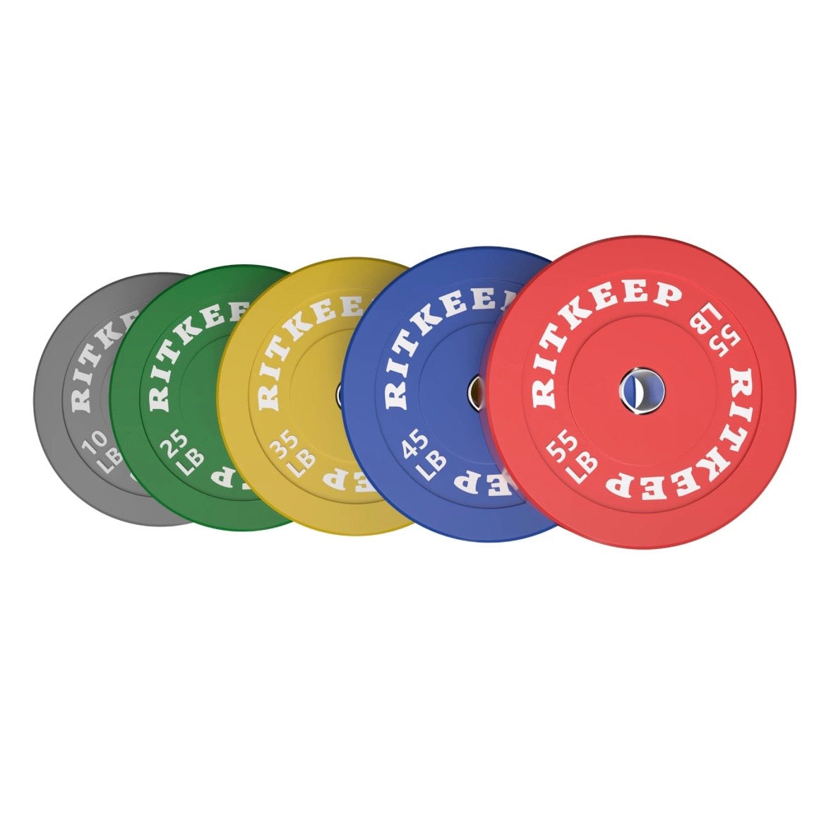 2" Olympic Low Bounce Color Rubber Bumper Weight Plates