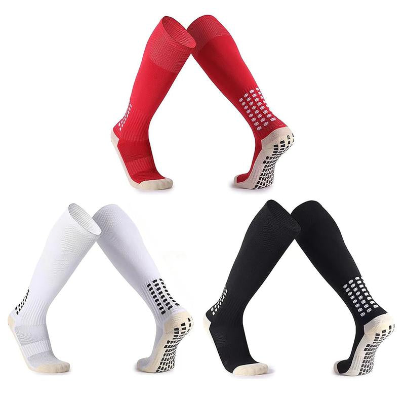 3Pairs Men'S Grip Soccer Socks Non Skid anti Slip Socks for Football Basketball Athletic Sports